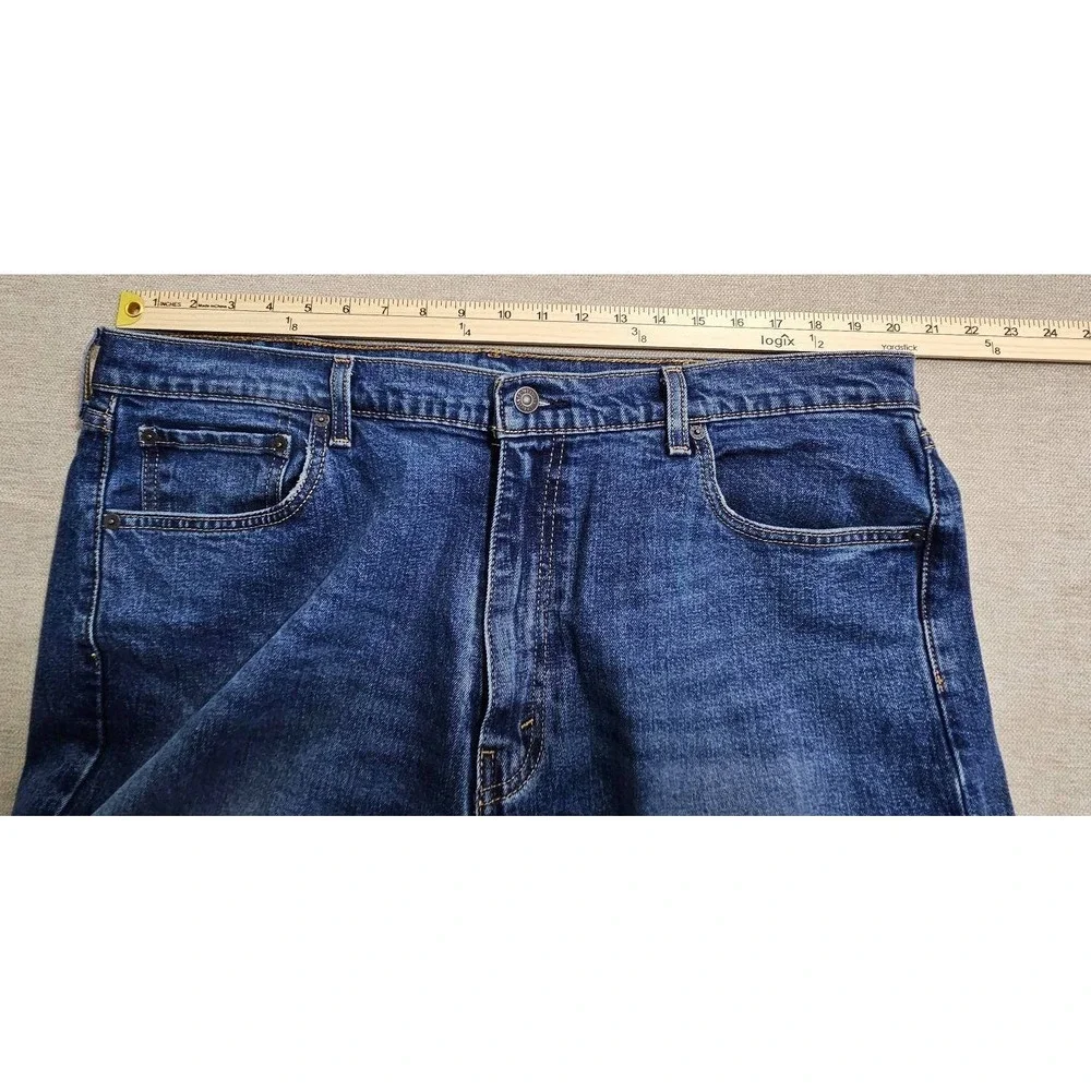 Levis 505 Regular Fit Jeans Mens 40x32‎ Medium Wash Blue Straight Leg Denim